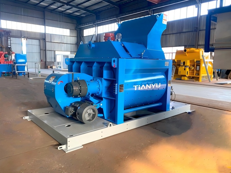 JS1000雙臥軸強(qiáng)制式混凝土攪拌機(jī)